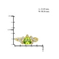 thumbnail image 4 of 1 1/2 Carat T.G.W. Peridot And White Diamond Accent 14k Gold Over Silver Ring, 4 of 4