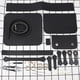 thumbnail image 3 of Kit completo para hacer un bolso bandolera de cuero hecho a mano para mujer Negro, 3 of 8