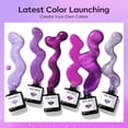 thumbnail image 3 of Set de esmaltes de uñas en gel Modelones, 6 colores, morado y plateado, ojo de gato, 3 of 7