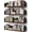 Brown, variant on Wall Bookshelf, Set of 4, U Shaped Floating Bookshelf, Hanging Bookshelves for Wall, Wall Mounted Shelves for Living Room Bedroom Office (Black, 23.6 Inches, 4)