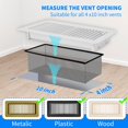thumbnail image 4 of Funda Floor Register Trap Xiesaip 4x10, paquete de 6, 4 of 9