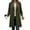 *Army Green, variant on ClodeEU Womens Jackets Trench Coat Outwear ,Long Single Breasted Coats, Lapel Collar Peacoat Army Green,Womens Plus XXL