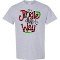thumbnail image 3 of Inktastic Christmas Jingle All the Way with Music Notes and Holly T-Shirt, 3 of 5