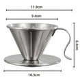 thumbnail image 2 of Reusable Stainless Steel Pour Over Coffee Filter Holder, 2 of 5