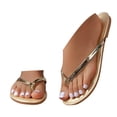 thumbnail image 3 of DAFEI Flip Flops Trendy Sandals Ladies New Casual Versatile Comfortable Large Size Sandals Flat Bottom Flip Flops Sandals, 3 of 8