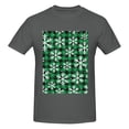 thumbnail image 4 of Bingfone Christmas Pattern At Buffalo Plaid Men'S Loose Fit Short-Sleeve Pocket T-Shirt, 4 of 7