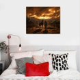 thumbnail image 4 of EastSmooth  Cowboy Wall Art Running Horse Picture Western Wall Decor Painting Animal Framed Canvas Print Rustic Country Farmhouse Wall Decor, 4 of 4