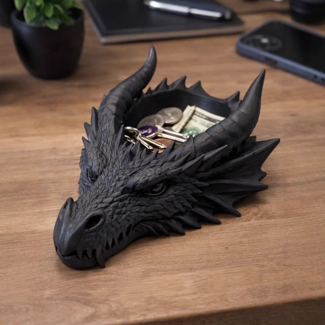 EGNMCR Home Decor, Room Decor, Wall Decor Gothic Head Desktop Tray Dark Decorative Organizer storage tray