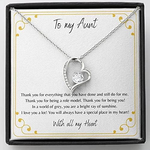 To My Aunt Necklace, Forever Love Necklace, Mother's Day Message Card, Gift for Aunt, Aunt Necklace, Aunt's birthday, Anniversary, Holiday You will always have a special place in my heart