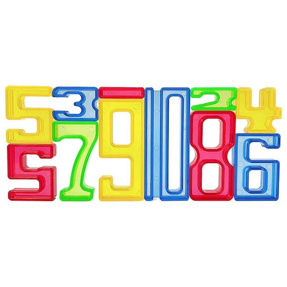 Transparent Number Stacking Blocks, Math Learning Toy for Counting & Sorting