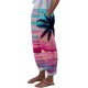 thumbnail image 1 of Gibobby pantalones de yoga Pantalones sueltos informales de estilo vacacional para mujer, pantalones con bolsillos y cintura elástica con estampado de puesta de sol en la playa (Rosa, M), 1 of 4