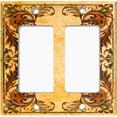 thumbnail image 6 of Metal Light Switch Plate Cover Elegant Yellow Grape Vine Damask Frame FRA048, 6 of 13