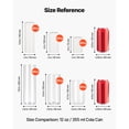 thumbnail image 6 of KFFKFF Set of 36 Pillar Candles and Glass Vases, Clear Cylinder Hurricane Candle Holders for Wedding Decorations, Elegant Tall Vases for Table Arrangements, Events, White (2.56" x 4.7", 5.9", 7.9"), 6 of 9