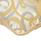 thumbnail image 2 of Funda de almohada decorativa en amarillo mostaza de 40 x 40 cm (16 x 16 pulgadas), diseño de jacquard, abstracta, con volutas y estampado contemporáneo., 2 of 4