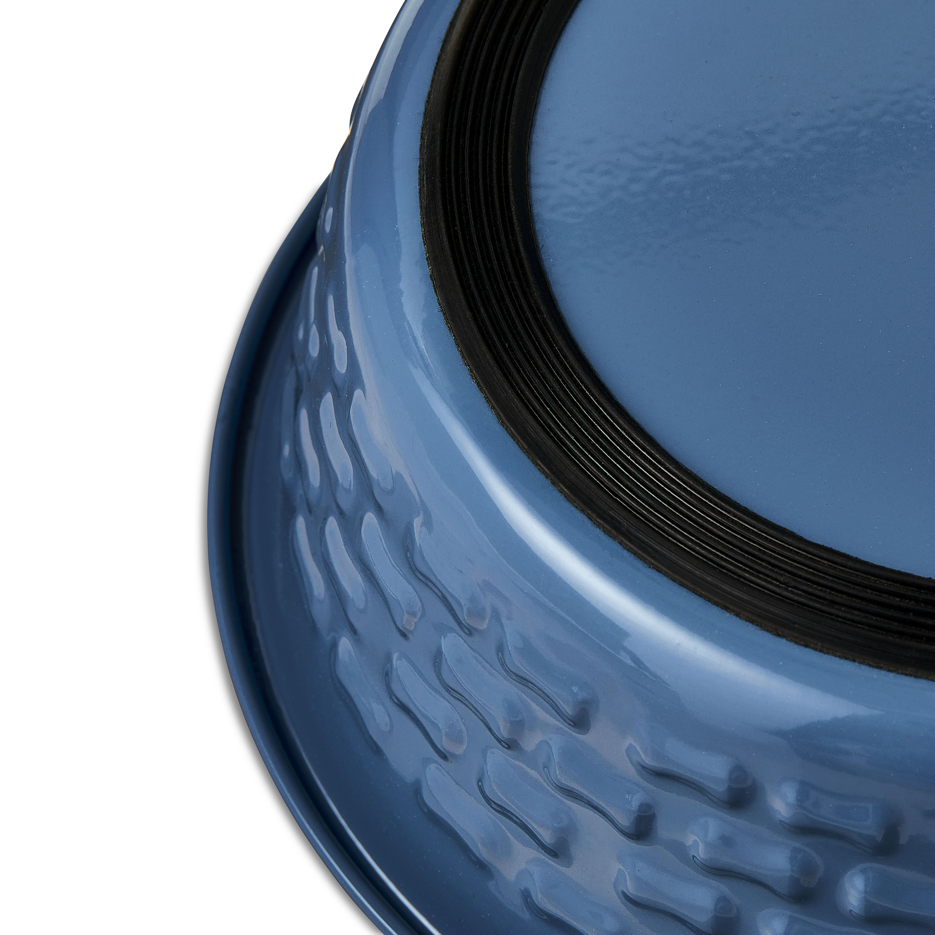 Vibrant Life Medium Stainless Steel Embossed Dog Bowl, Blue Bones