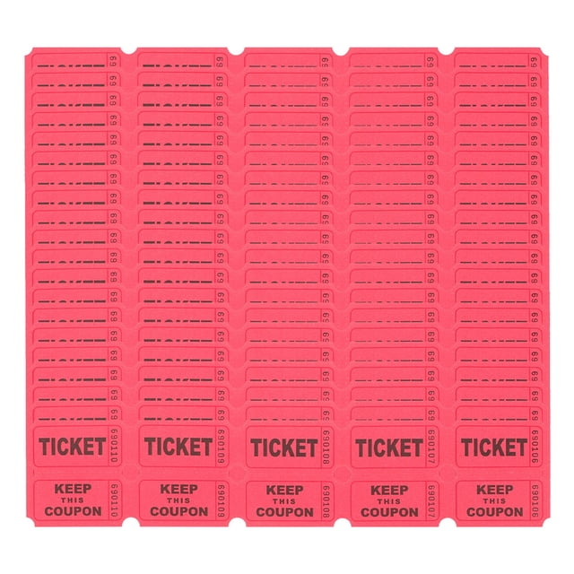 200pcs Raffle Tickets for Events Celebrations Carnivals Parties Entry Reward Tickets Paper Amusement Park Tickets Paper Tickets