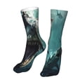 thumbnail image 6 of Gaeub Underwater Dinosaur Shark Print Sports Socks,No Heel Casual Mid-Tube Socks,Crew Socks for Women and Man For Trouser, Dress, Business, 6 of 7
