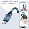 thumbnail image 3 of USB Wall Charger Block, 3 Pack KIGPOZI Type C Charger with 6FT USB C Charging Cable Type C Cable Cord USB to Usb C Cable, USB Charging Block Android Charger USB Brick USB Plug Adapter[Blue], 3 of 8