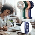 thumbnail image 4 of Wovilon Portable Fan Desk Fan Small Fan Mini Fan Mini Portable Small Fan Quiet Rechargeable Office Desktop Fan, 4 of 4