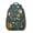 Dark-green-16, variant on Retro Hippie Style Backpack - Waterproof & Stylish for School, Work, or Travel