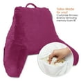 thumbnail image 2 of Nestl Reading Pillow for Kids & Teens, Bed Rest Pillows with Arms for Sitting in Bed, Shredded Memory Foam Small Backrest Support Pillow, Magenta, 2 of 6