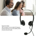 thumbnail image 4 of Wired Telephone Headset, Adjustable Headband in Line Control Noise Reduction Binaural Business Headphone Soft Ear Cushions with 330 Degree Mic for Call Center RJ Plug,Single 3.5mm, 4 of 7