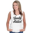 thumbnail image 3 of Health Addict Vegetarian Vegan Diet Tank Top T Shirts Men Women Brisco Brands L, 3 of 5