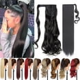 thumbnail image 6 of Benehair Clip in Ponytail Extensions for Women Wrap Around Long Thick Straight Curly Hairpiece, 6 of 13