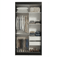 thumbnail image 5 of Ropero Closet Madesa Tokio 2 Puertas 2 Cajones Negro/Blanco2, 5 of 5