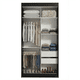 thumbnail image 5 of Ropero Closet Madesa Tokio 2 Puertas 2 Cajones Negro/Blanco2, 5 of 5