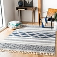 thumbnail image 2 of SAFAVIEH Marrakesh Georgiana Southwestern Polyester Area Rug, Ivory/Blue, 3' x 5', 2 of 7