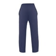 thumbnail image 3 of Pantalón Fruit Of The Loom . para Mujer, Deportivo Felpa Azul Marino Talla G, 3 of 4