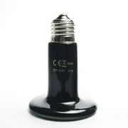 Angle View: WONDERFUL Pet Ceramic Heating Lamp 25W 50W 75W 100W 150W 200W IR Heat Emitter Bulb 1 pack