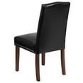 thumbnail image 6 of Flash Furniture 2 Pk. HERCULES Hampton Hill Series Black LeatherSoft Parsons Chair with Silver Accent Nail Trim, 6 of 13