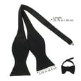 thumbnail image 2 of Toyvian Men's Black Self-Tie Bow Tie for Formal Weddings, Business Meetings, and Elegant Style Occasions, 2 of 7