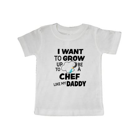 

Inktastic I Want To Grow up To Be a Chef Like My Daddy Gift Baby Boy or Baby Girl T-Shirt