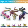 thumbnail image 5 of Dragon Toy FOTN, impreso en 3D, articulado, 76 cm, rojo, amarillo y azul, 5 of 5