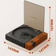 thumbnail image 2 of syitren R300 CD Player Portable Bluetooth Desktop Retro CD Players for Home,Without Speakers, Rechargeble Battery Small Compact Vintage CD Player,SPD, 2 of 9