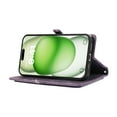 thumbnail image 5 of Allytechgroup Wallet Case for iPhone 16 Plus, [9 Card Slots] [Zipper Pocket] Luxury PU Leather Kickstand Magnetic Clasp Cover with Shoulder Strap & Hand Strap, Shockproof Anti-Fall Case, Purple, 5 of 10