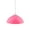 Pink, variant on Industrial Pendant Lights Black Metal Finish Shade with Wire and Chain,1-Light Vintage Style Hanging Lighting - Gray