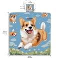 thumbnail image 2 of Corgi Canvas Outdoor Picnic Mat - Large Size for Family Use - Durable and Easy to Clean - Ideal for Outdoor Activities and Travel - Foldable and Lightweight Design, 2 of 6