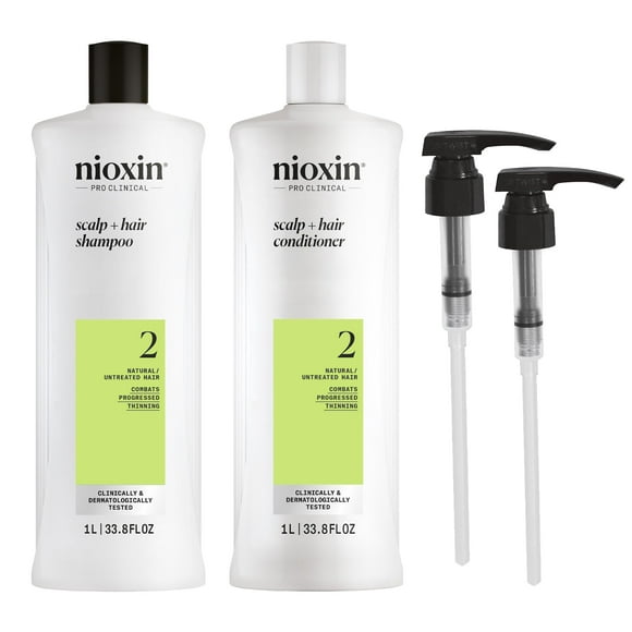 Champú y acondicionador Nioxin System 2 1L para cabello fino