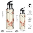 thumbnail image 2 of Yayeee 20oz Insulated Water Bottle Double Wall Stainless Steel with Flip Straw Lid, Light Red Flowers, 2 of 7