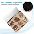 thumbnail image 2 of FORMRS 15-15.6 inch Laptop Sleeve Case Soft Carrying Quilted Computer Bag Cover, Brown Cakes, 2 of 7