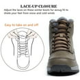 thumbnail image 4 of Northblanc Mens Snow Boots Water Resistant Hiking Boots Non-slip Winter Warm Fur Lined Comfort Outdoor Camping Shoes, 4 of 9