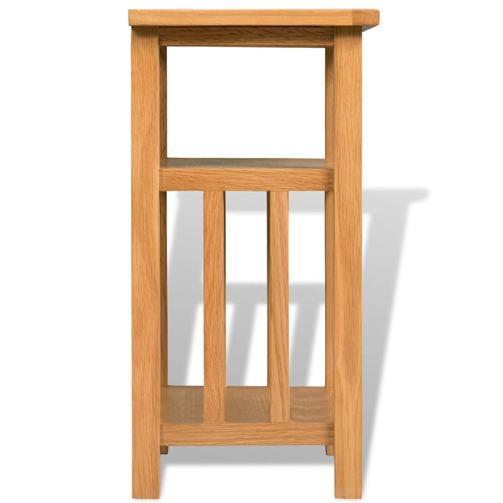 Kepooman Rustic Wooden End Side Table Nightstand with Magazine Shelf for Bedroom, 10.6" x 13.8" x 21.7", Brown Kepooman Rustic Wooden End Side Table Nightstand with Magazine Shelf for Bedroom, 10.6" x 13.8" x 21.7", Brown