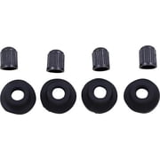 Bolt Valve Stem Rubbe Grommet & Cap Set 4-Pack (2007-GRM)
