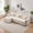 Beige, variant on MCPRST Oversize L Shaped Couch, 3 Seater Modular Sectional Sofa with Ottoman, Chenille Cloud Couch with Deep Seat for Living Room, Beige