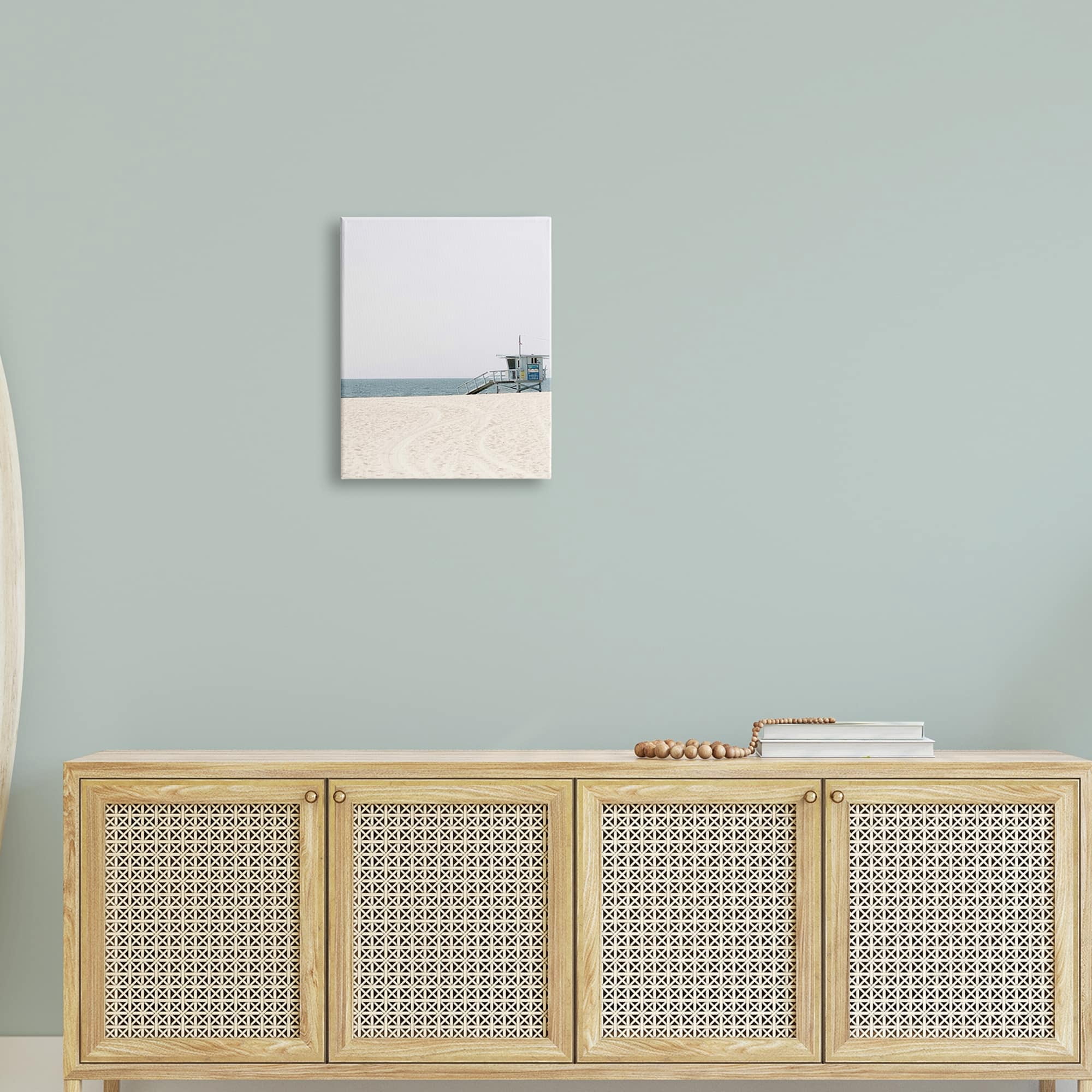 Stupell Industries Minimalistic Life Guard Beach Tower Photograph,30 x 40, Design by Amelia Myers
