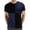 A-Dark Blue184, variant on Mens Short-Sleeve Block-Print T-Shirt Slim-Fit Stylish Top Eye-Catching Daily Weekend Wear